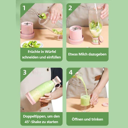 50% OFF DE💥Neujahrsangebot 50% Rabatt💥𝐆𝐥𝐢𝒎𝒎𝐞𝐫𝐥𝐲® Bestseller Tragbarer Entsafter | Frischer Saft überall und jederzeit🥝🥝