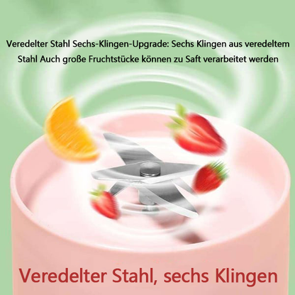 50% OFF DE💥Neujahrsangebot 50% Rabatt💥𝐆𝐥𝐢𝒎𝒎𝐞𝐫𝐥𝐲® Bestseller Tragbarer Entsafter | Frischer Saft überall und jederzeit🥝🥝