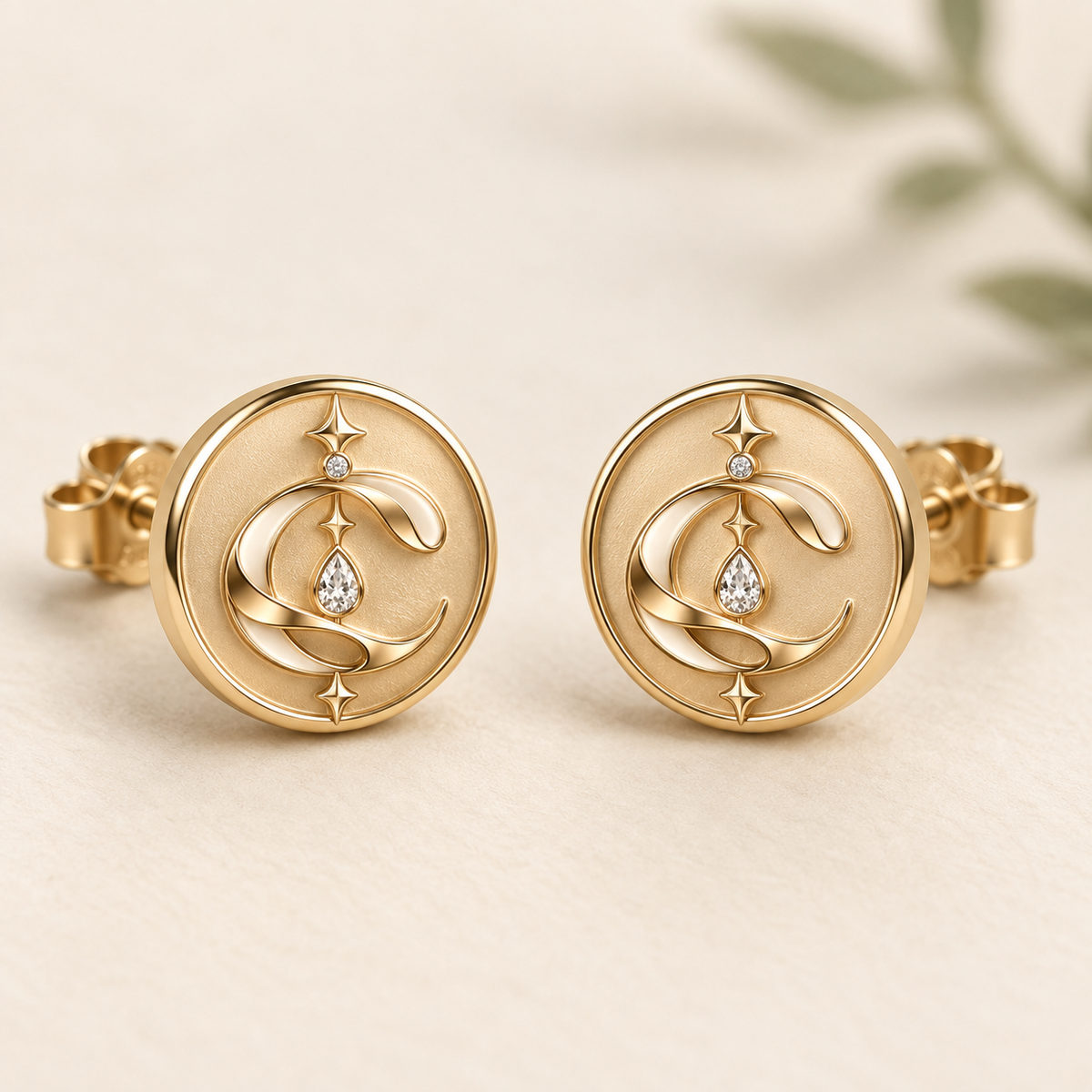 CURVEMIX Aurelia Dome Stud Earrings