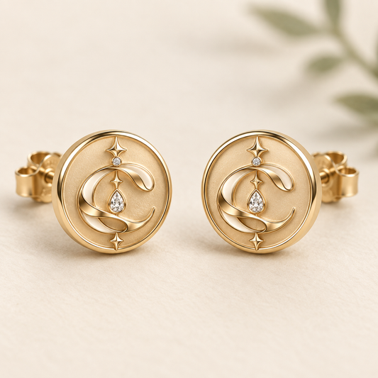 CURVEMIX Aurelia Dome Stud Earrings