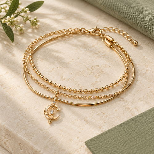 CURVEMIX Livia Layered Bracelet