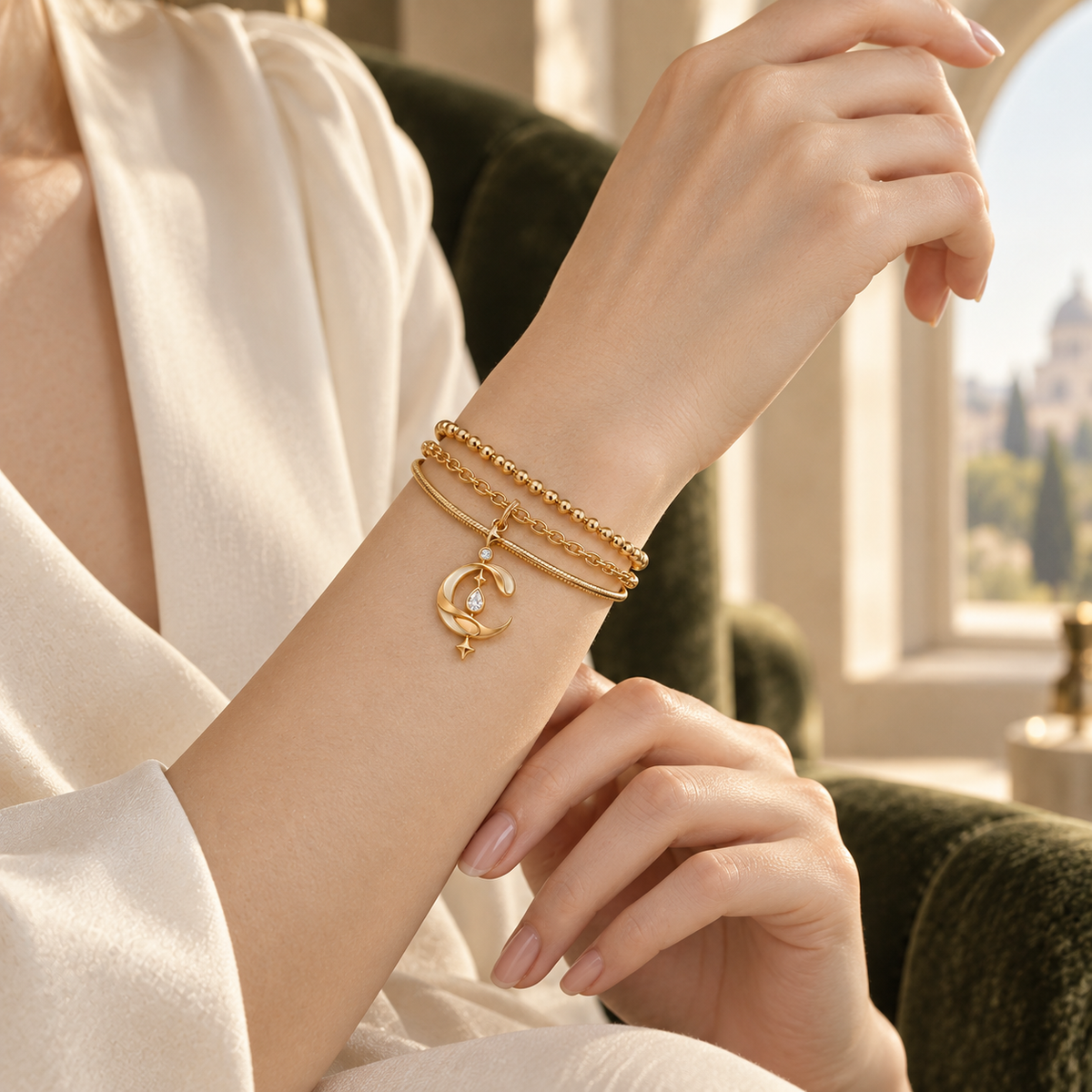 CURVEMIX Livia Layered Bracelet