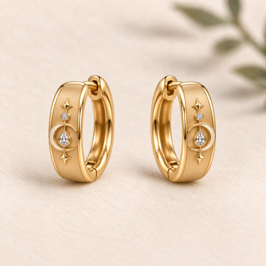 CURVEMIX Isla Mini Huggie Earrings
