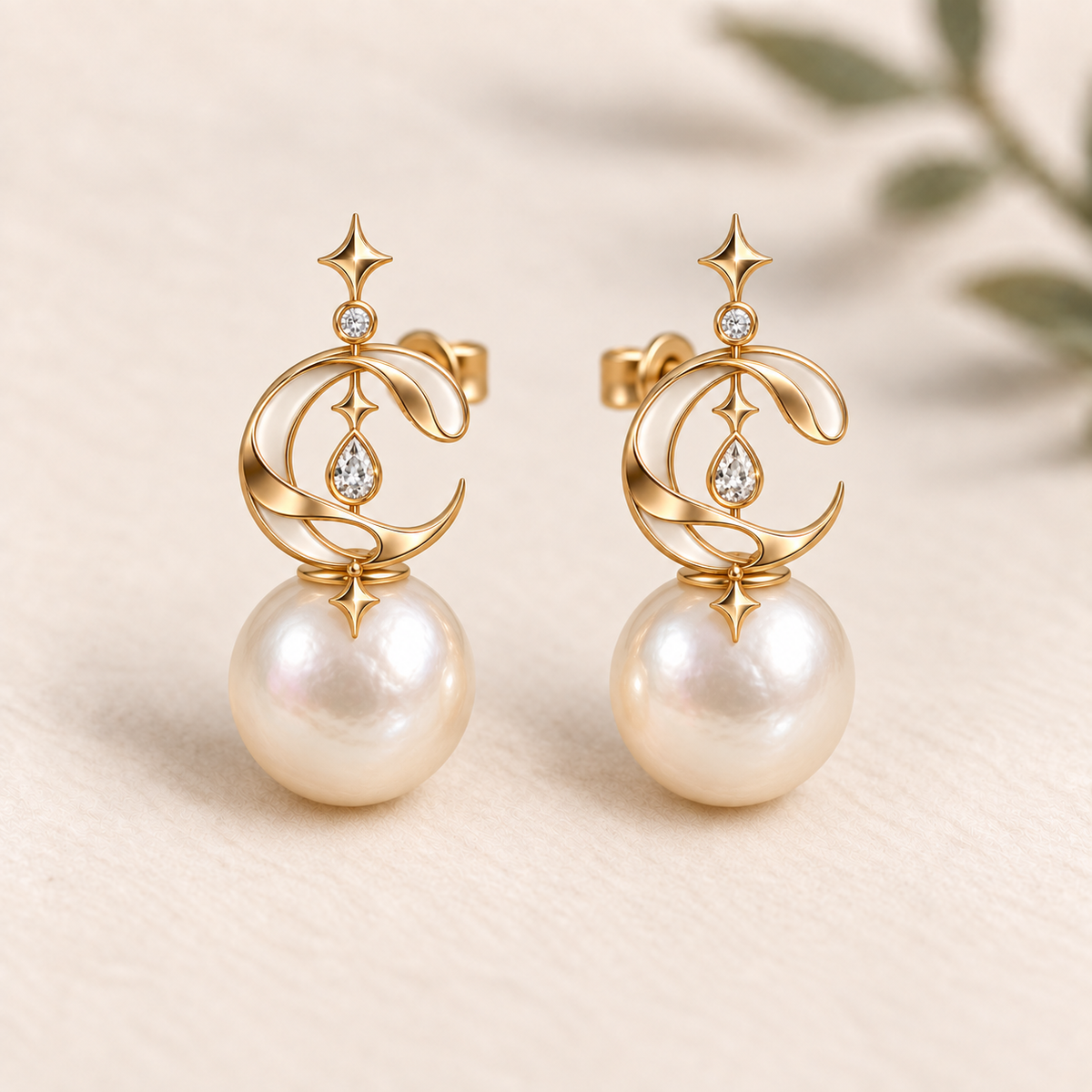CURVEMIX Elara Pearl Drop Earrings