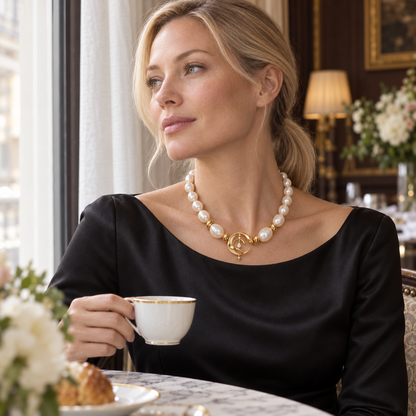 CURVEMIX Mira Pearl Pendant Necklace