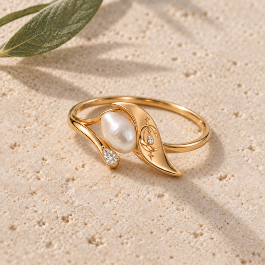 CURVEMIX Celia Pearl Ring
