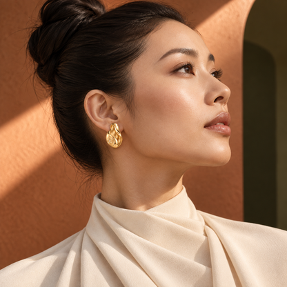 CURVEMIX Sienna Sculpted Hoop Earrings