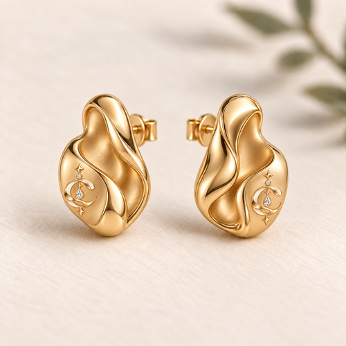 CURVEMIX Sienna Sculpted Hoop Earrings
