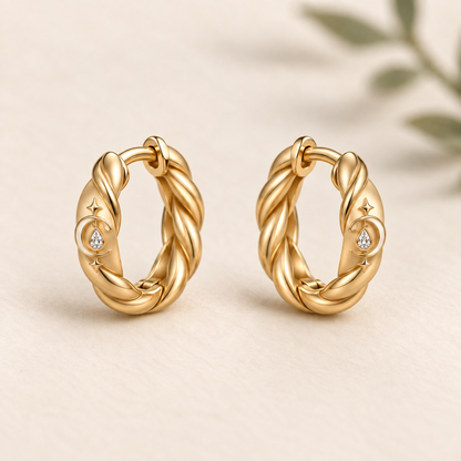 CURVEMIX Amara Molten Stud Earrings